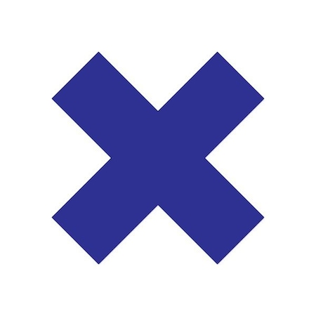 Ergomat DuraStripe Xtreme 6inx6inx2in Xfts Dark Blue, 30PK DSX-X6-DB-KIT